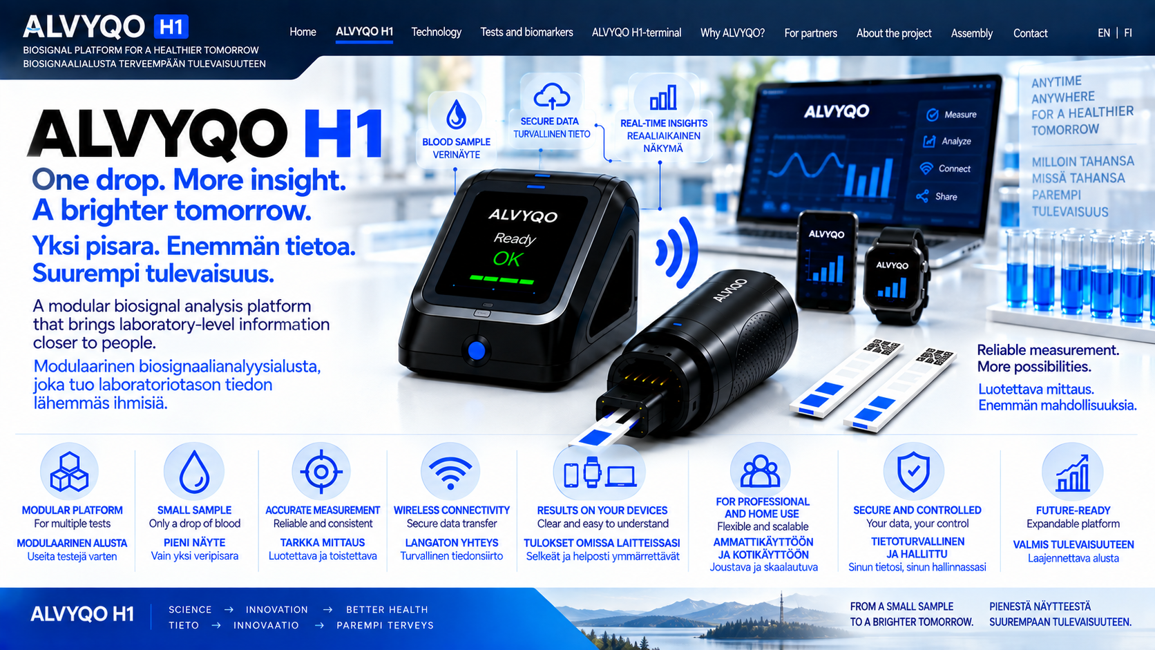 ALVYQO H1 hordozható egészségügyi platform reklám- és koncepcióbemutatása